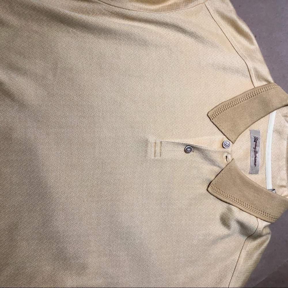Classic vintage Tommy Bahama yellow polo